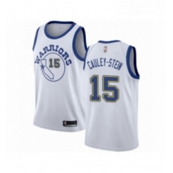 Youth Golden State Warriors 15 Willie Cauley Stein Authentic White Hardwood Classics Basketball Jersey 