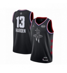 Mens Jordan Houston Rockets 13 James Harden Swingman Black 2019 All Star Game Basketball Jersey