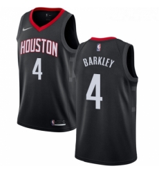 Youth Nike Houston Rockets 4 Charles Barkley Authentic Black Alternate NBA Jersey Statement Edition