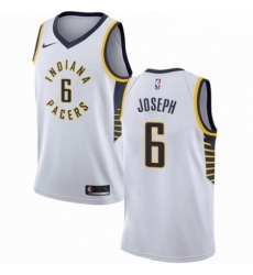 Mens Nike Indiana Pacers 6 Cory Joseph Swingman White NBA Jersey Association Edition 