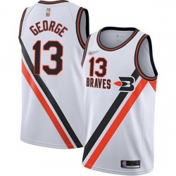 Clippers  13 Paul George White Basketball Swingman Hardwood Classics Jersey