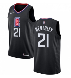 Clippers  21 Patrick Beverley Black Basketball Swingman Statement Edition Jersey