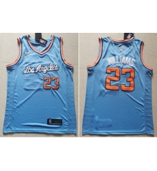 Clippers 23 Lou Williams Light Blue Nike Swingman Jersey