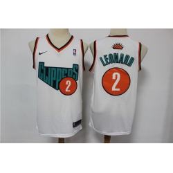 Men Los Angeles Clippers 2 Kawhi Leonard White Swingman Jersey