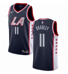 Mens Nike Los Angeles Clippers 11 Avery Bradley Swingman Navy Blue NBA Jersey City Edition 