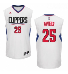 Womens Adidas Los Angeles Clippers 25 Austin Rivers Swingman White Home NBA Jersey