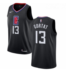 Womens Nike Los Angeles Clippers 13 Marcin Gortat Swingman Black NBA Jersey Statement Edition 