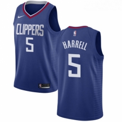 Womens Nike Los Angeles Clippers 5 Montrezl Harrell Swingman Blue NBA Jersey Icon Edition 