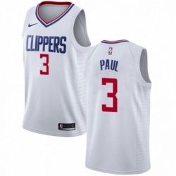 Youth Nike Los Angeles Clippers 3 Chris Paul Authentic White NBA Jersey Association Edition 