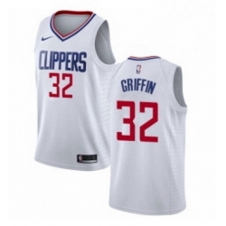 Youth Nike Los Angeles Clippers 32 Blake Griffin Authentic White NBA Jersey Association Edition