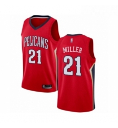 Mens New Orleans Pelicans 21 Darius Miller Authentic Red Basketball Jersey Statement Edition 