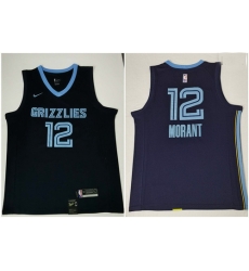 Grizzlies 12 Ja Morant Navy Nike Swingman Jersey 2