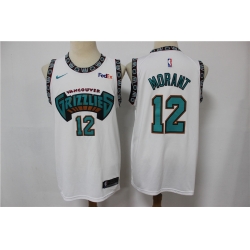 Grizzlies 12 Ja Morant White Nike Swingman Jersey