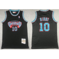 Men Adidas Memphis Grizzlies Mike Bibby 10 Black Hardwood Classic Mitchell Ness NBA Jersey