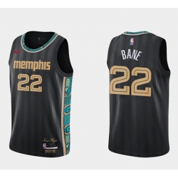 Men Memphis Grizzlies 22 Desmond Bane Swingman Hardwood Classics Black Stitched Jersey