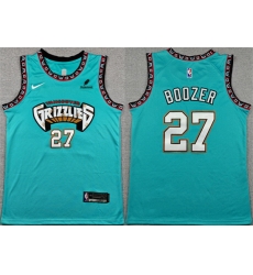 Men Memphis Grizzlies  27 Cameron Boozer Teal 2026 Draft Stitched Jersey