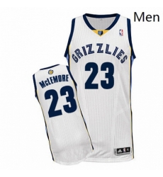 Mens Adidas Memphis Grizzlies 23 Ben McLemore Authentic White Home NBA Jersey 