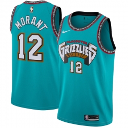 Youth Memphis Grizzlies #12 Ja Morant Green Nike 2019 ABA Hardwood Classics Green Throwback Swingman Jersey