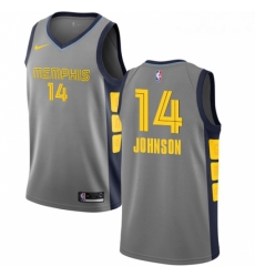 Youth Nike Memphis Grizzlies 14 Brice Johnson Swingman Gray NBA Jersey City Edition 