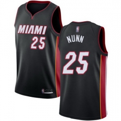 Heat  25 Kendrick Nunn Black Basketball Swingman Icon Edition Jersey