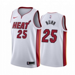 Men Miami Heat 25 Kendrick Nunn Red Statement White Jersey