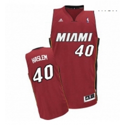 Mens Adidas Miami Heat 40 Udonis Haslem Swingman Red Alternate NBA Jersey