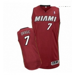 Mens Adidas Miami Heat 7 Goran Dragic Authentic Red Alternate NBA Jersey