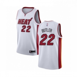 Mens Miami Heat 22 Jimmy Butler Authentic White Basketball Jersey Association Edition 