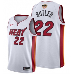 Men's Miami Heat #22 Jimmy Butler White 2020 Finals Bound Association Edition Stitched NBA Jersey