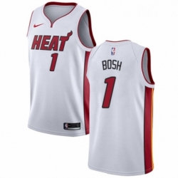 Mens Nike Miami Heat 1 Chris Bosh Authentic NBA Jersey Association Edition