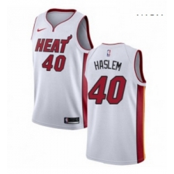 Mens Nike Miami Heat 40 Udonis Haslem Swingman NBA Jersey Association Edition