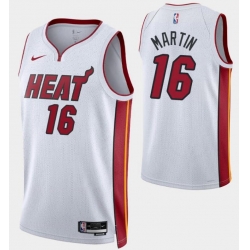 Miami Heat #16 Caleb Martin White Jersey 2022-23 Association Edition