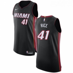 Womens Nike Miami Heat 41 Glen Rice Authentic Black Road NBA Jersey Icon Edition