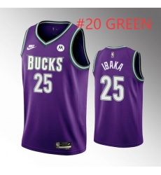 Men Milwaukee Bucks#20 A J Green Purple Stitched NBA Jersey Men Milwaukee Bucks#20 A J Green Purple Stitched NBA Jersey