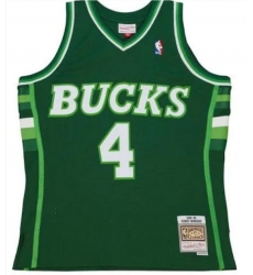 Men Mitchell Ness Milwaukee Bucks #4 Moncrief Swingman Throwback Stitched Jersey