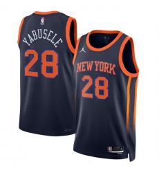 Men New Yok Knicks 28 Guerschon Yabusele Black 2025 Statement Edition Stitched Basketball Jersey Men New Yok Knicks 28 Guerschon Yabusele Black 2025 Statement Edition Stitched Basketball Jersey
