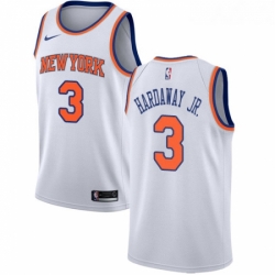 Womens Nike New York Knicks 3 Tim Hardaway Jr Authentic White NBA Jersey Association Edition 