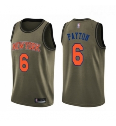 Youth New York Knicks 6 Elfrid Payton Swingman Green Salute to Service Basketball Jers