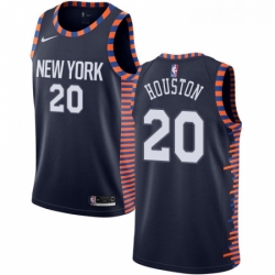 Youth Nike New York Knicks 20 Allan Houston Swingman Navy Blue NBA Jersey 2018 19 City Edition