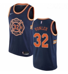 Youth Nike New York Knicks 32 Noah Vonleh Swingman Navy Blue NBA Jersey City Edition 