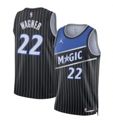 Men Orlando Magic 22 Franz Wagner Black 2025 Statement Edition Stitched Basketball Jersey Men Orlando Magic 22 Franz Wagner Black 2025 Statement Edition Stitched Basketball Jersey