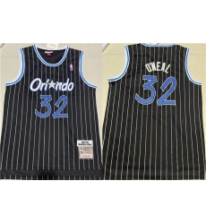 Men Orlando Magic 32 Shaquille O 27Neal Black Stitched Jersey