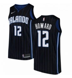 Mens Nike Orlando Magic 12 Dwight Howard Authentic Black Alternate NBA Jersey Statement Edition 