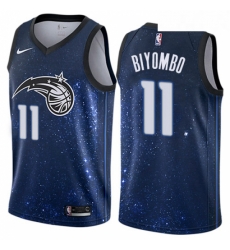 Youth Nike Orlando Magic 11 Bismack Biyombo Swingman Blue NBA Jersey City Edition