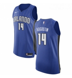 Youth Nike Orlando Magic 14 DJ Augustin Authentic Royal Blue Road NBA Jersey Icon Edition