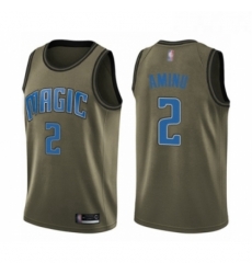 Youth Orlando Magic 2 Al Farouq Aminu Swingman Green Salute to Service Basketball Jers