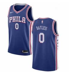 Womens Nike Philadelphia 76ers 0 Jerryd Bayless Swingman Blue Road NBA Jersey Icon Edition