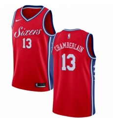 Womens Nike Philadelphia 76ers 13 Wilt Chamberlain Authentic Red Alternate NBA Jersey Statement Edition