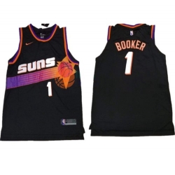 Men Devin Booker Phoenix Suns throwback jersey black