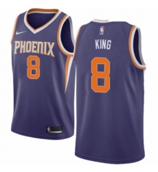 Mens Nike Phoenix Suns 8 George King Swingman Purple NBA Jersey Icon Edition 